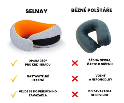 Selnay vs běžné polštáře