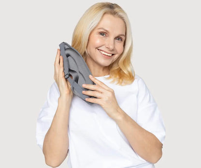 Forma flexible del antifaz gris